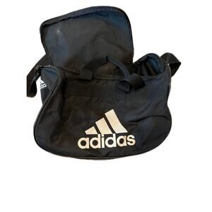 Adidas Defender Small 16"x10"x8" Black Duffel Gym Bag
